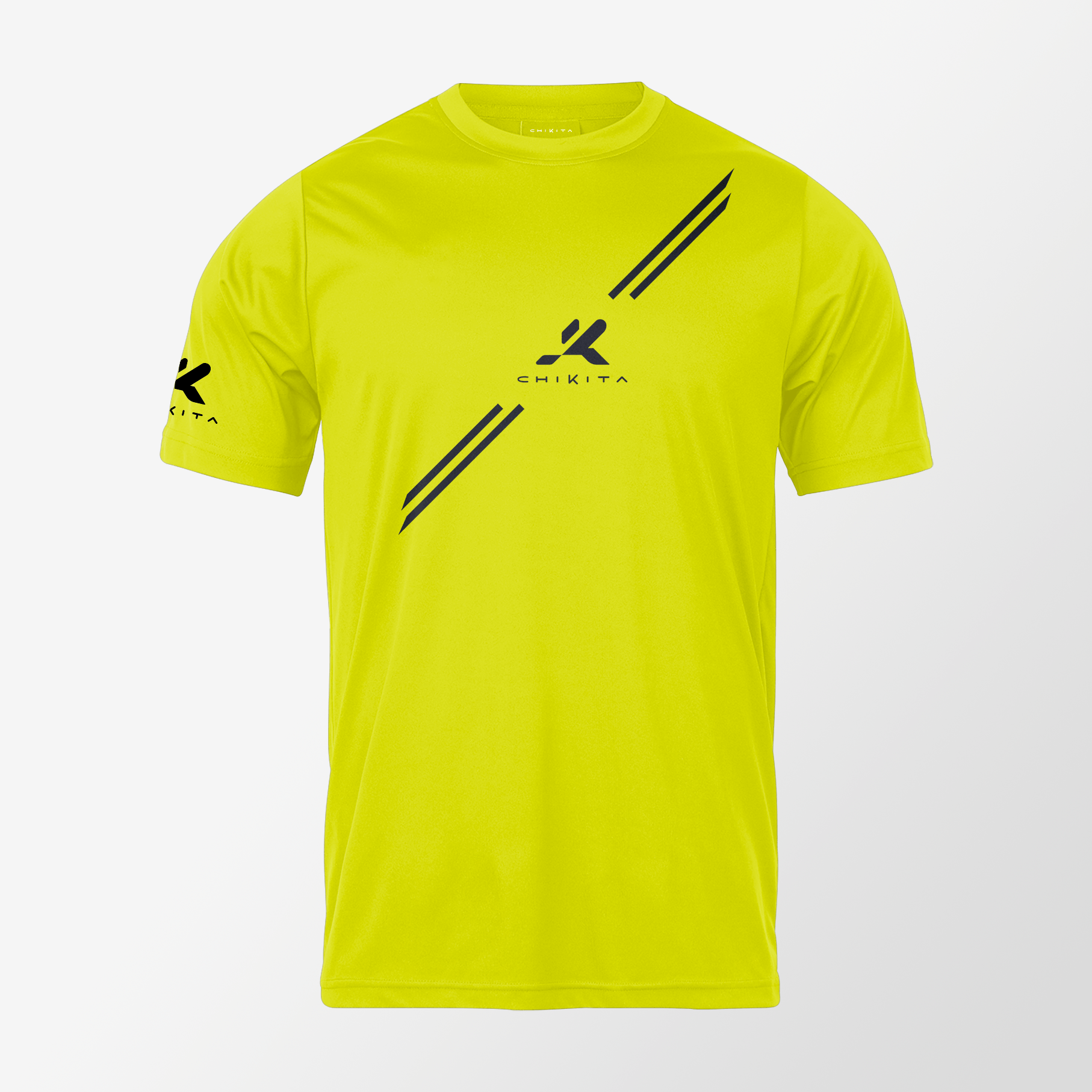 T-Shirt FASCIA - GiallaFluo con stampa nera