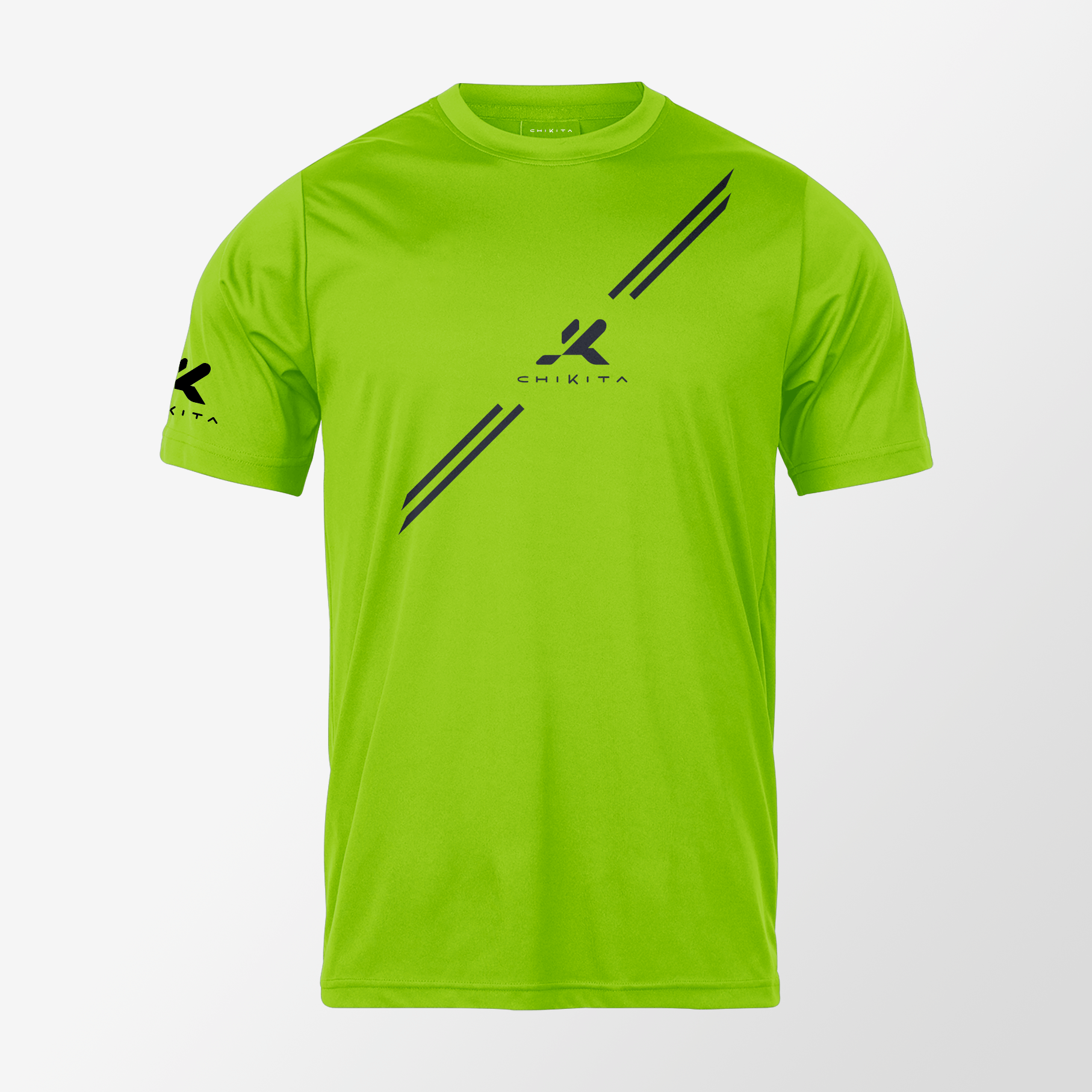 T-Shirt FASCIA - VerdeFluo con stampa nera